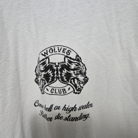 Darc Sport Till the End  Premium white oversized tee shirt short sleeve - Picture 6 of 7